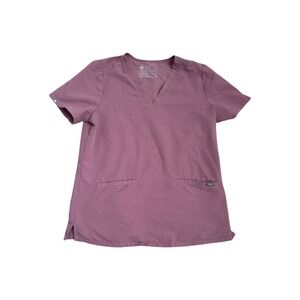 FIGS Technical Collection Casma Scrub Top Mauve  Medical Apparel Women's‎ M